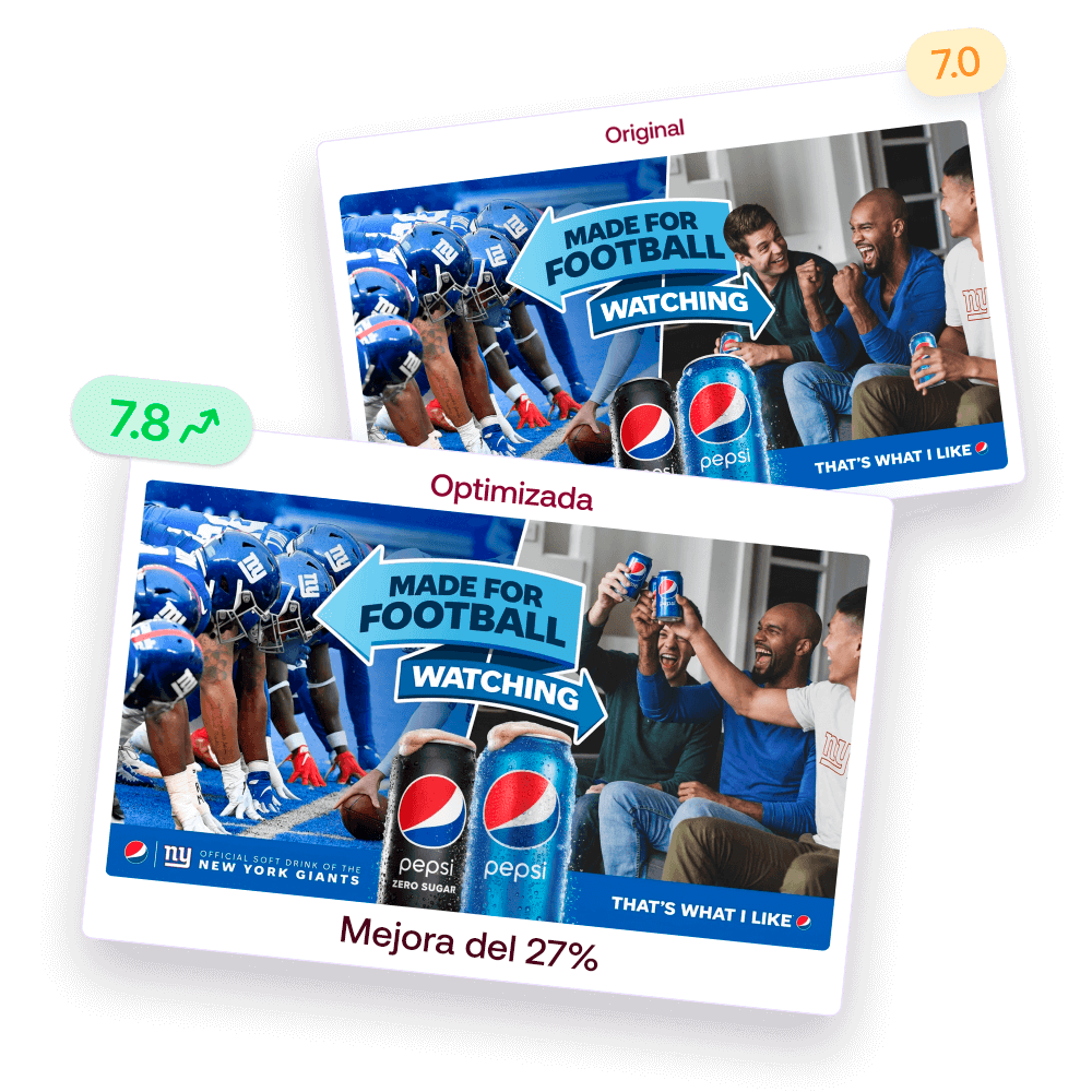 Creatividad de Pepsi con recomendaciones de IA